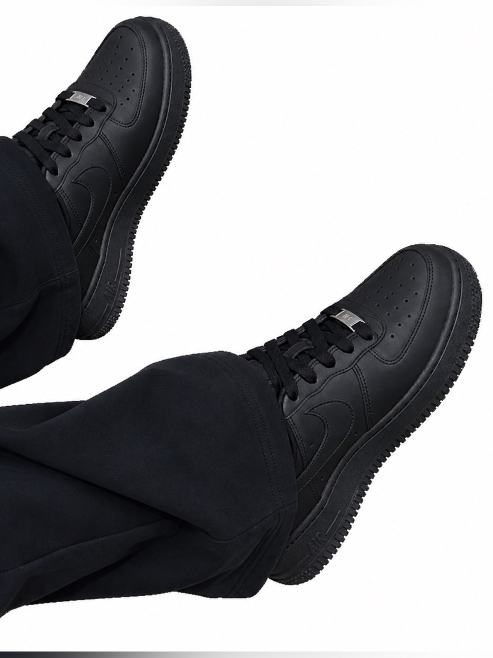 Nike Kids Black Low-Top Swoosh Sneakers